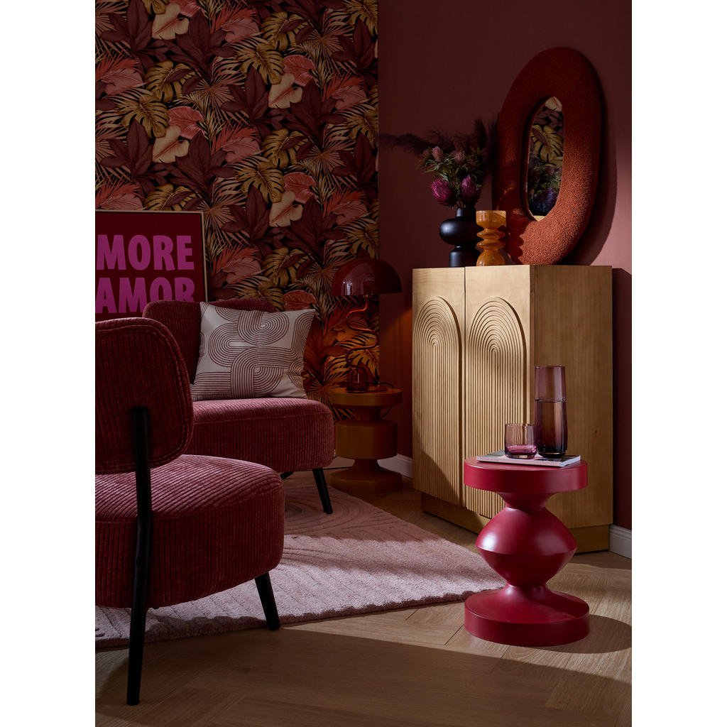 Thumbnail - Novel Kissenhülle Loft Style, Natur, Rosa, Textil, Graphik, 46 cm, Oeko-Tex® Standard 100, hochwertige Qualität, Wohntex...