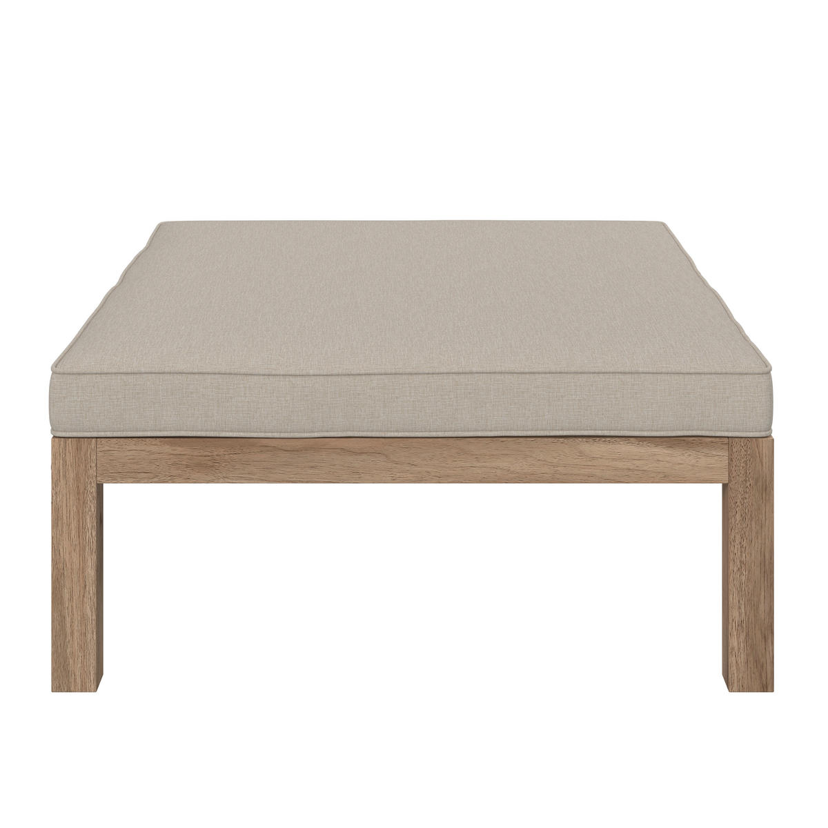 BAŠTENSKA GARNITURA  - boja akacije/krem, Moderno, drvo/tekstil (250/250cm) - Bessagi Garden