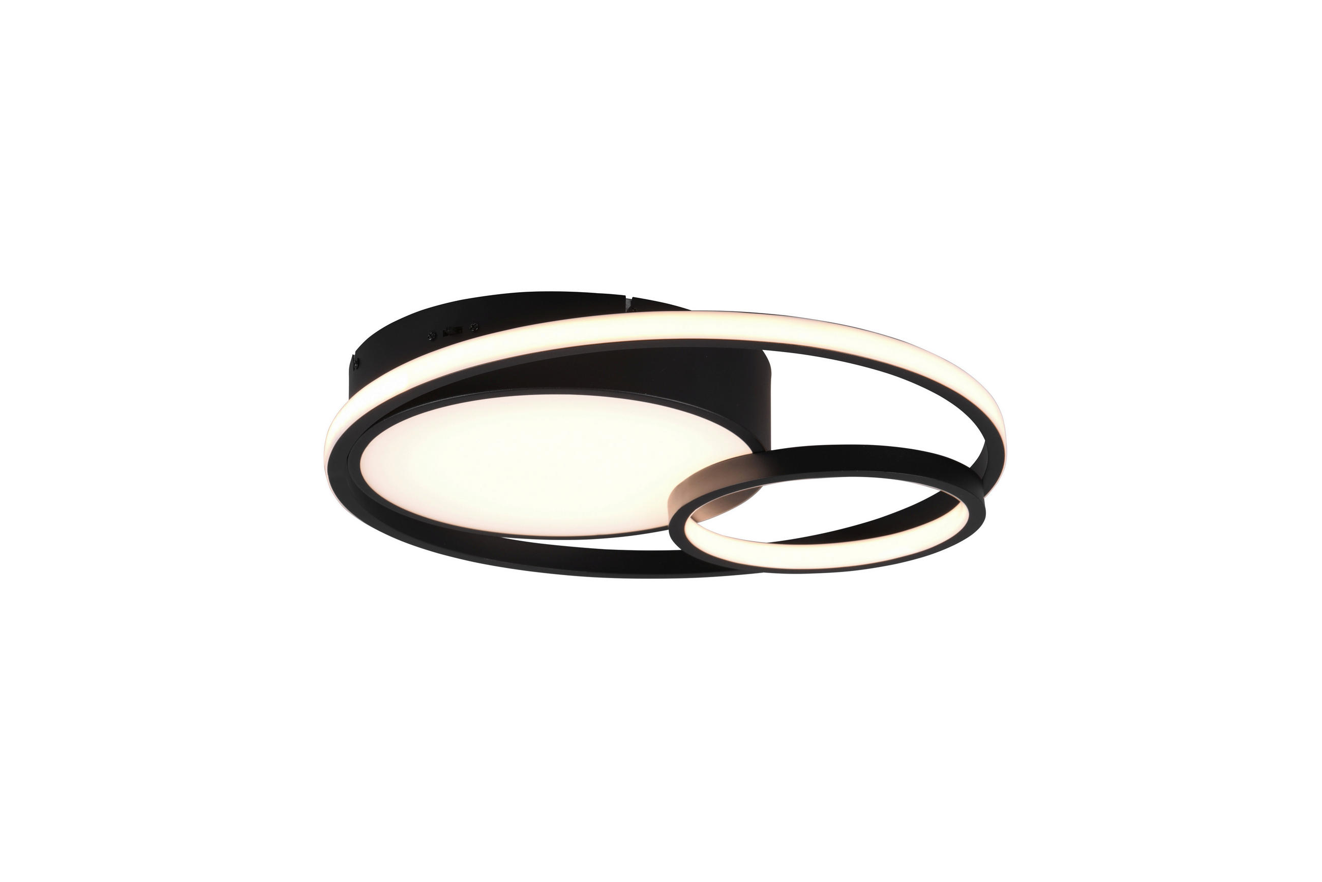 STROPNA LED-SVETILKA  Vuelta 28 W//2300+3000+4000 K/230 V/ - črna, Trend, kovina (48/9,5cm)