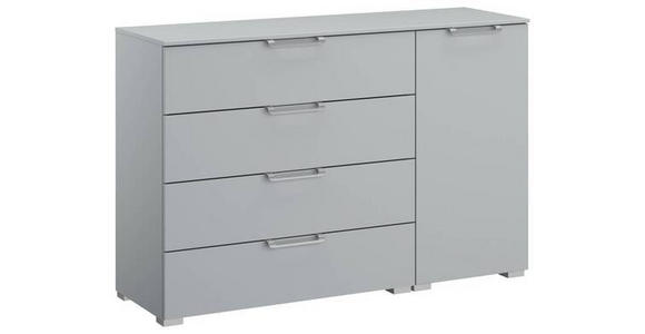 SIDEBOARD 120/81/42 cm in Hellgrau - Silberfarben/Hellgrau, Design, Holzwerkstoff/Kunststoff (120/81/42cm) - Novel