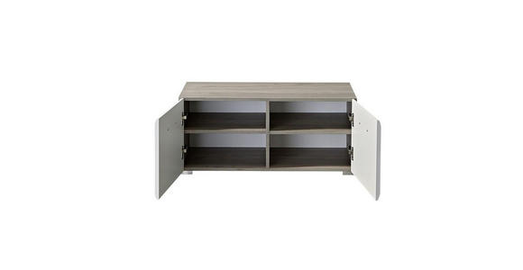 GARDEROBENBANK Weiß, Eichefarben - Chromfarben/Eichefarben, Basics, Metall (84/37/40cm) - Carryhome