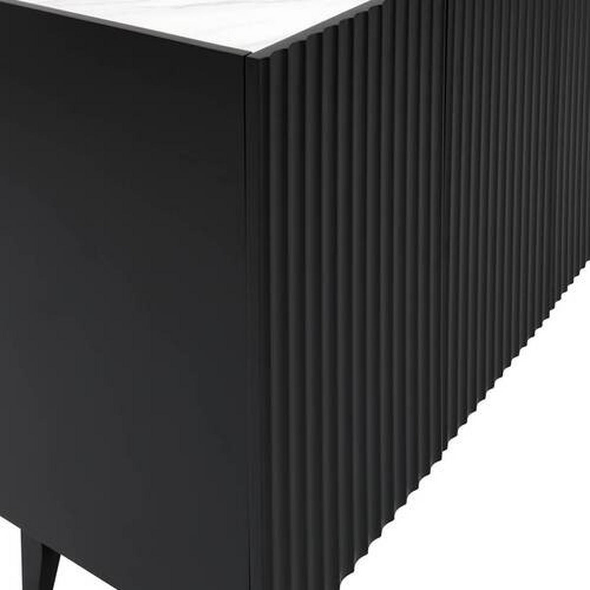SIDEBOARD  in 157/80/45 cm  - Schwarz, LIFESTYLE, Holz/Holzwerkstoff (157/80/45cm) - Livetastic