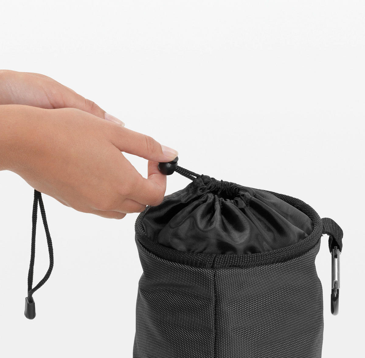 WÄSCHEKLAMMERNBEUTEL  - Schwarz, Basics, Textil (16,5/18/16,5cm) - Brabantia