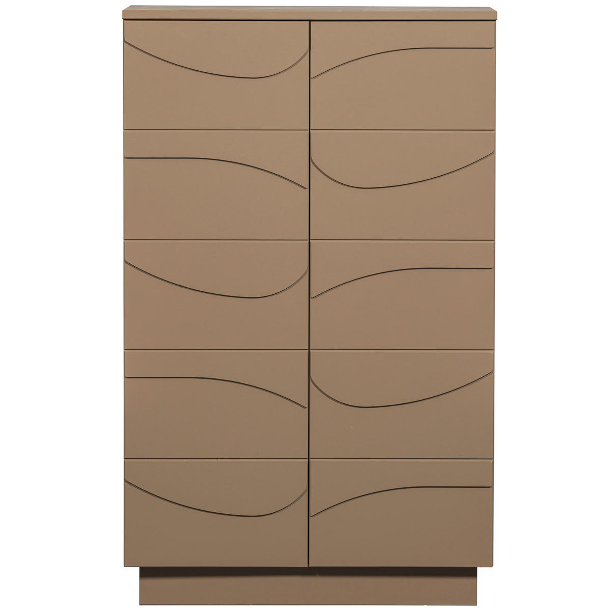 HIGHBOARD Teo  in 72/116/35 cm  - Schlammfarben, Design, Holz (72/116/35cm) - Livetastic