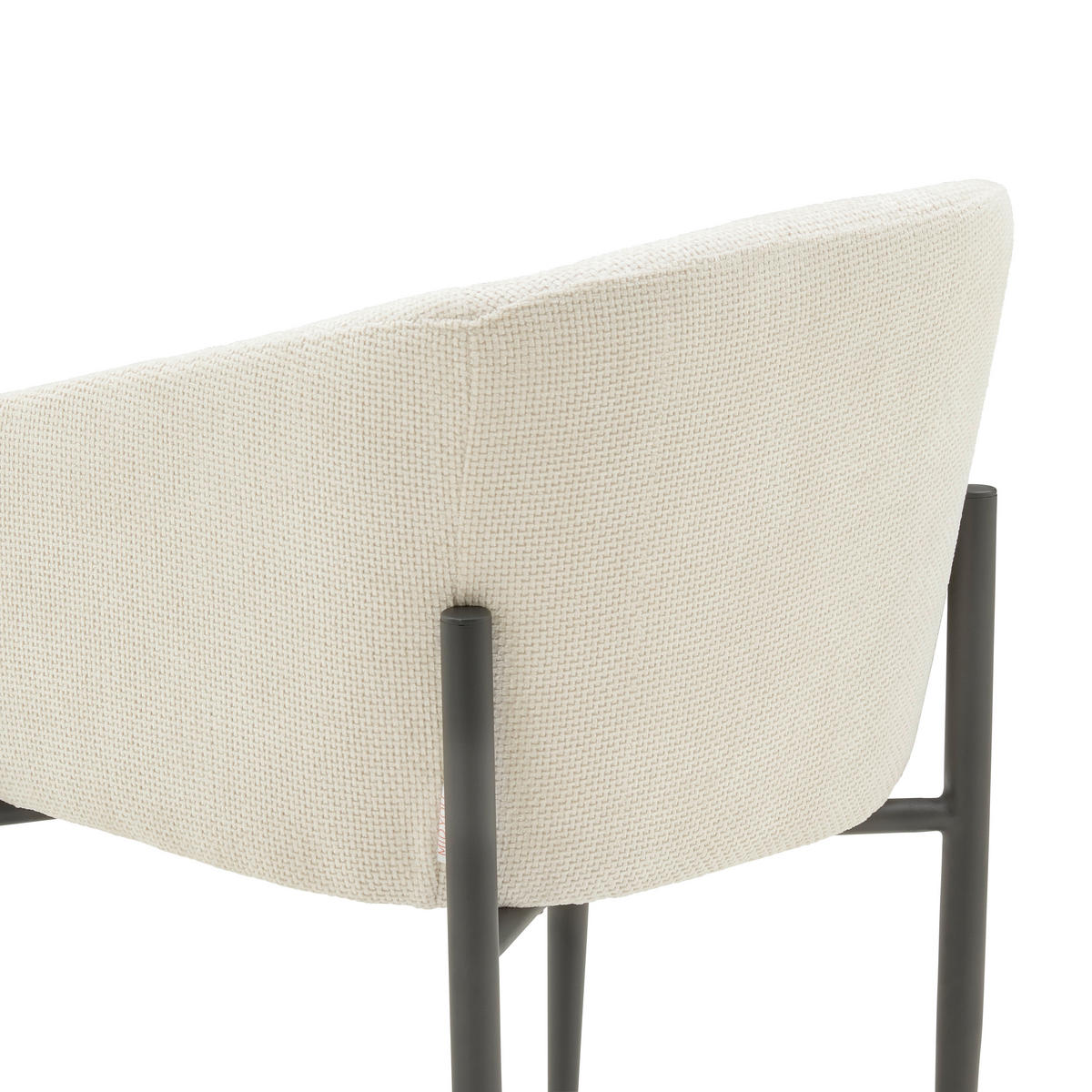 ARMLEHNSTUHL  in Eisen Samt  - Beige/Schwarz, LIFESTYLE, Textil/Metall (57/78/61cm) - MID.YOU