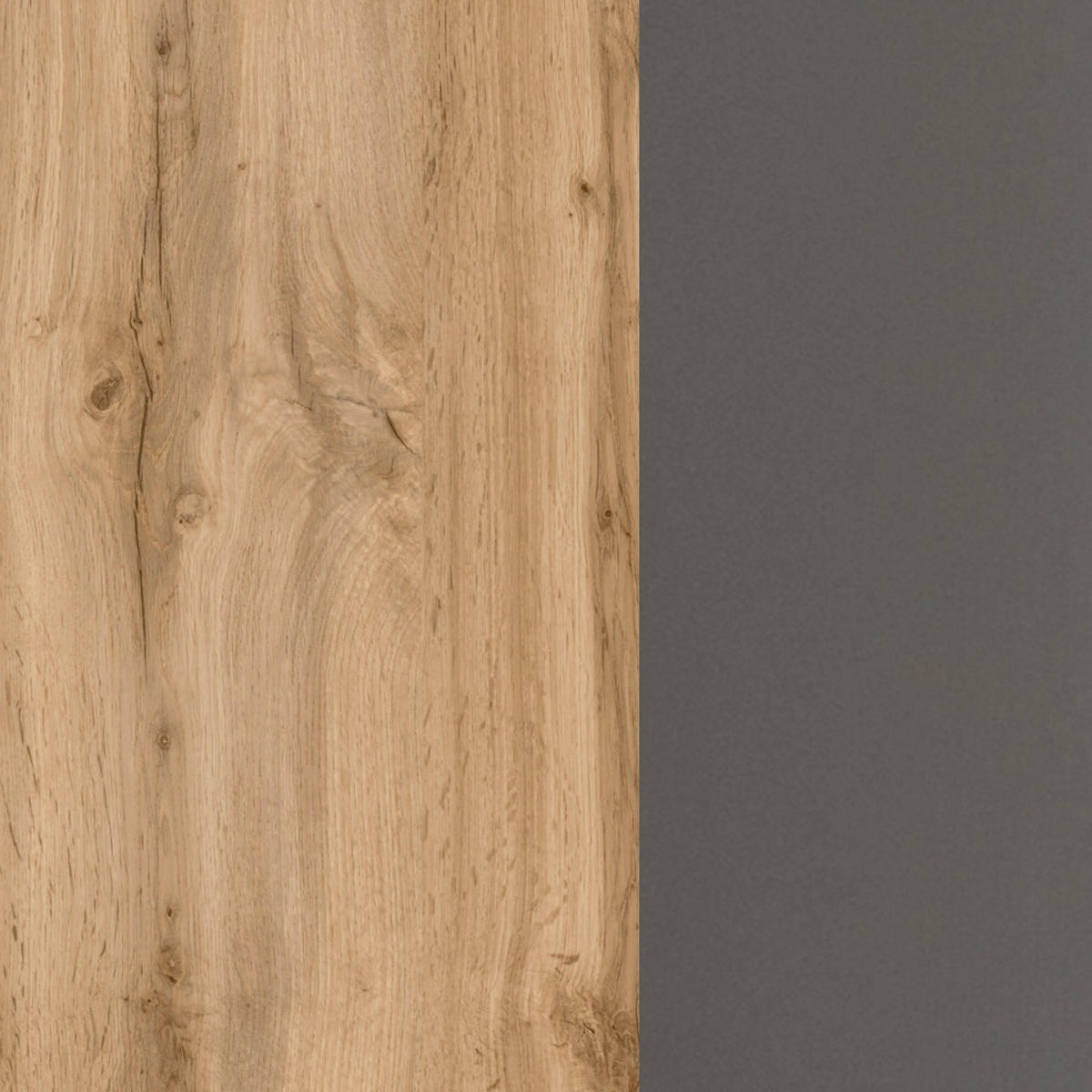 WASCHBECKENUNTERSCHRANK 60/55/35 cm  - Silberfarben/Eiche Wotan, KONVENTIONELL, Holzwerkstoff/Kunststoff (60/55/35cm) - Held