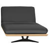 OTTOMANE Dunkelgrau Echtleder  - Dunkelgrau/Beige, Design, Leder/Holz (114/92/165cm) - Dieter Knoll