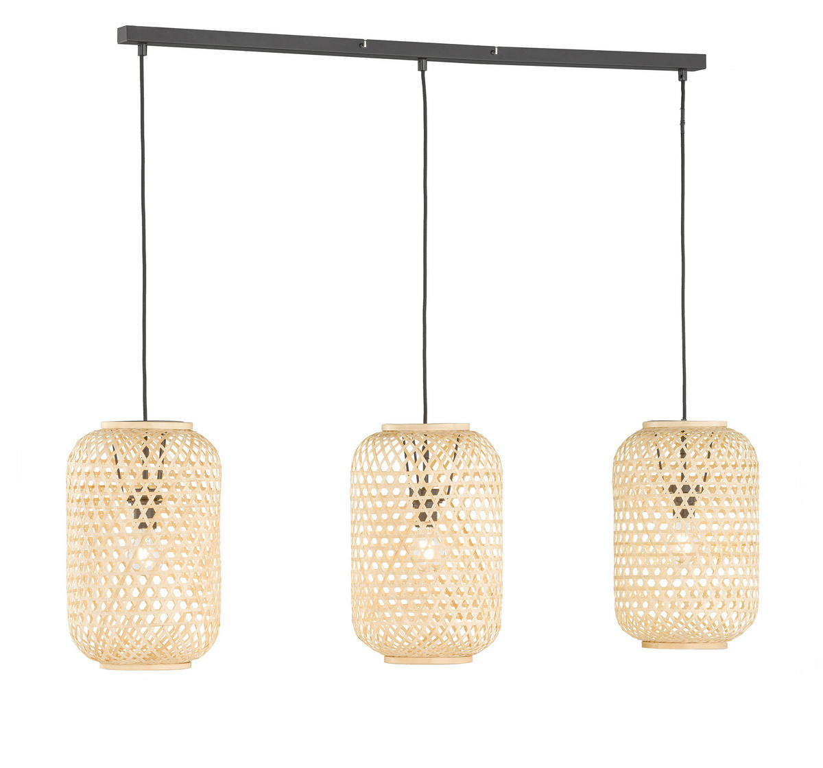 HÄNGELEUCHTE 24,5/110 cm  - Naturfarben, Design, Holz (24,5/110cm) - Schöner Wohnen