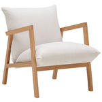 SESSEL Webstoff Beige    - Eichefarben/Beige, Design, Holz/Textil (65/80/85cm) - Carryhome