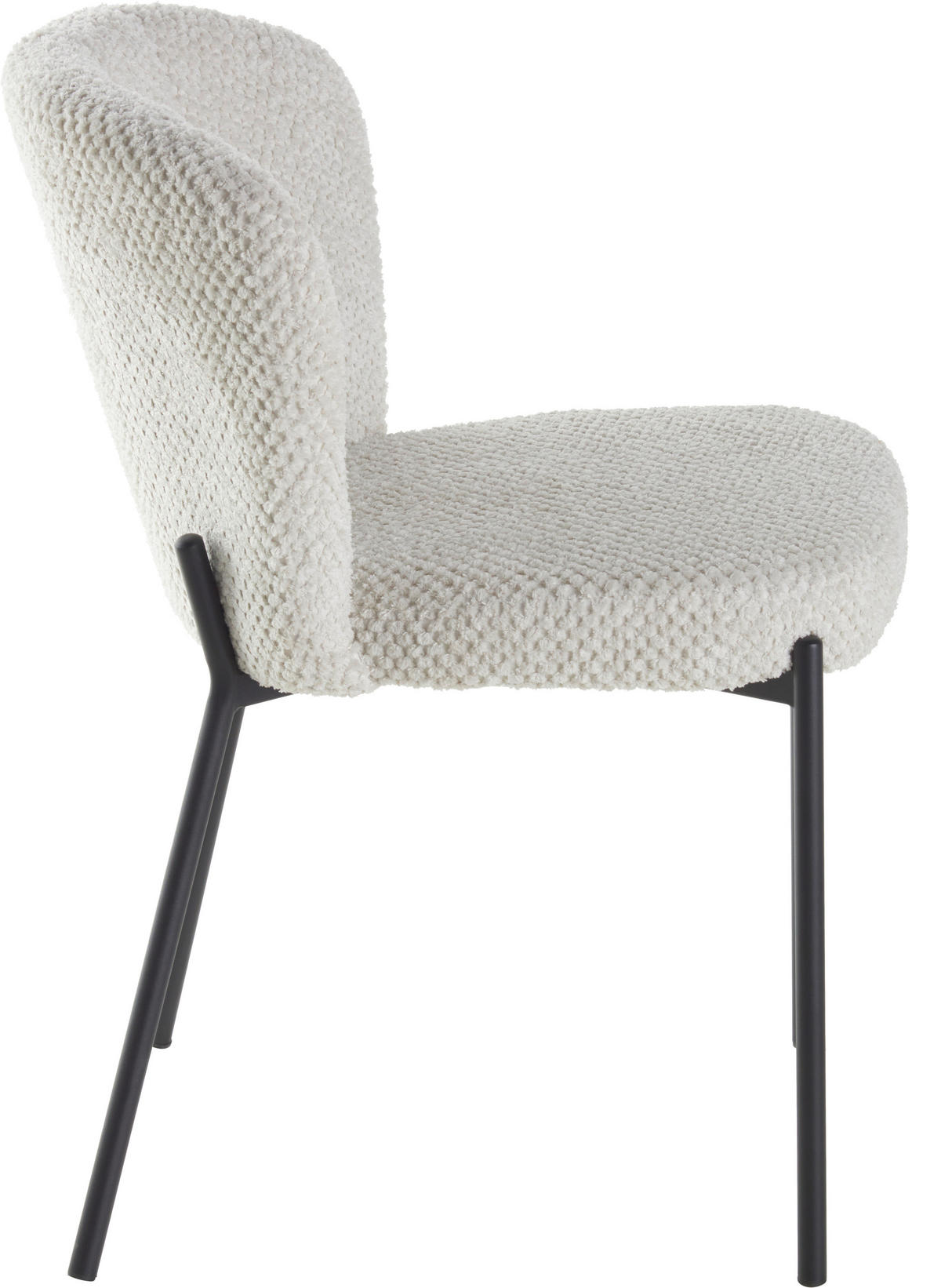 STUHL Struktur Beige Pappel Sperrholz  - Beige/Schwarz, LIFESTYLE, Holz/Textil (55/79/59cm) - Livetastic