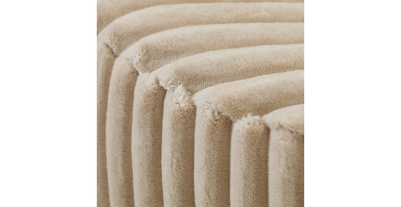 HOCKER Cord Creme  - Creme, Design, Textil (59/36/59cm) - Xora