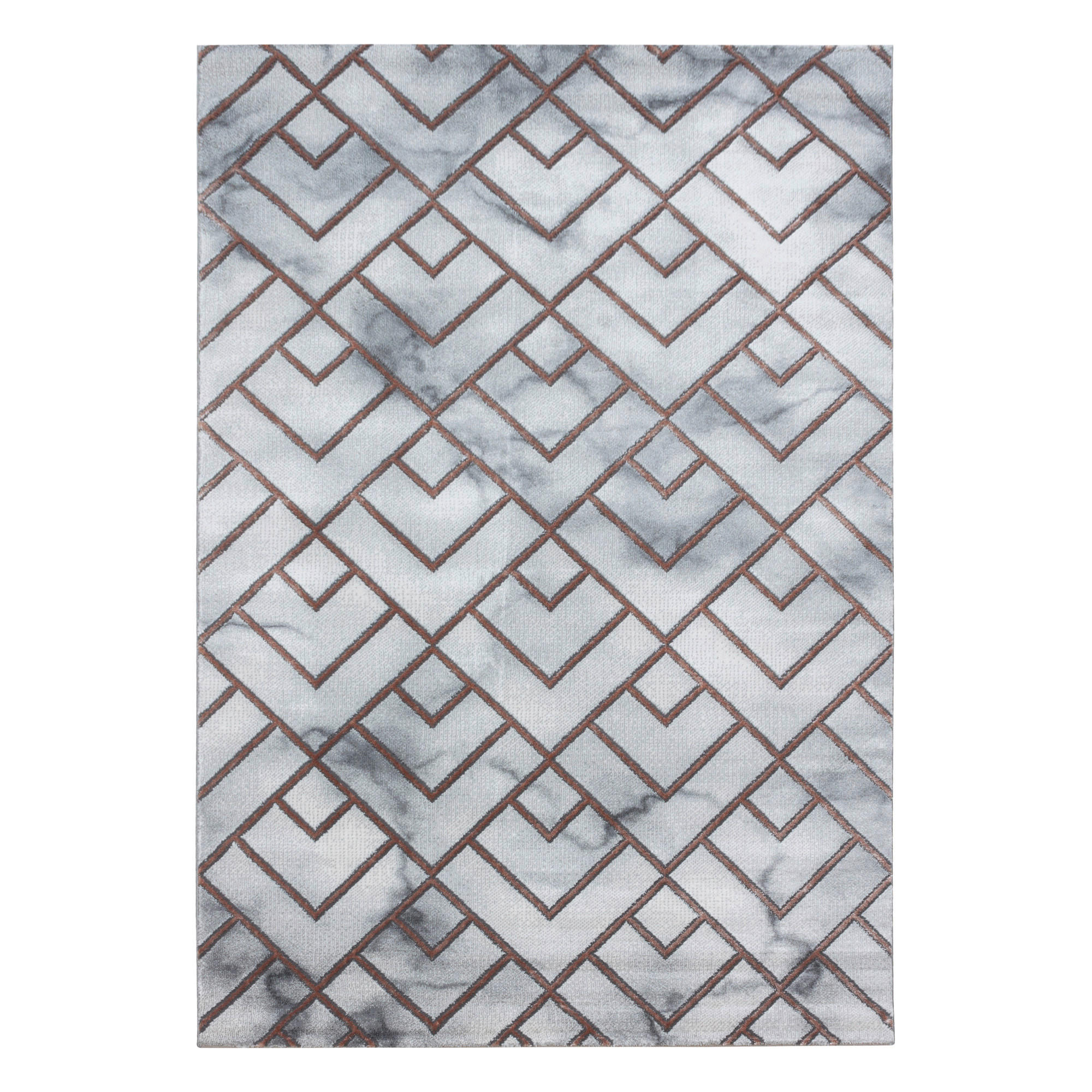 VÄVD MATTA 140/200 cm Naxos 3813 Bronze - bronsfärgad, Design, textil (140/200cm)
