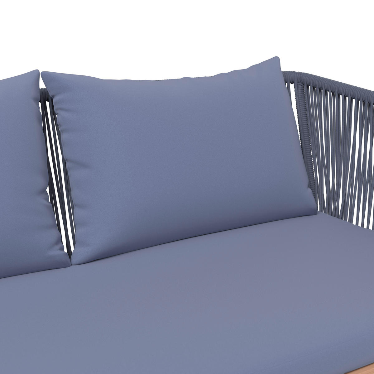 LOUNGEGARNITUR   160/74/84 cm Akazie massiv Eisen  - Akaziefarben/Grau, MODERN, Holz/Kunststoff (160/74/84cm) - Ambia Garden