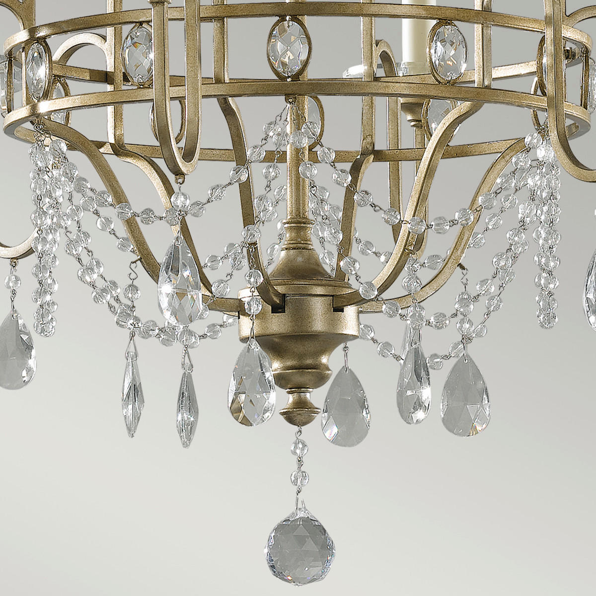 KRONLEUCHTER 66.7/85 cm    - Silberfarben, Basics, Glas/Metall (66.7/85cm) - Elstead Lighting