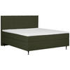 BOXSPRINGBETT 140/200 cm  in Dunkelgrün  - Dunkelgrün/Schwarz, Modern, Textil (140/200cm) - MID.YOU