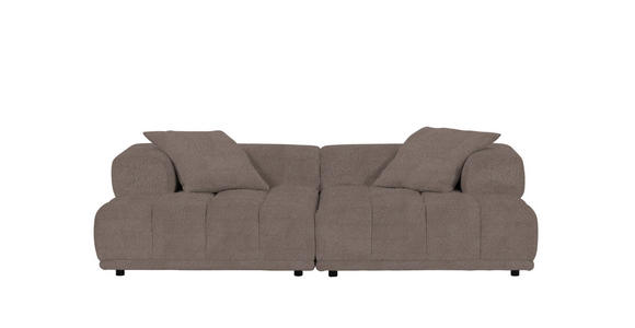 SOFAELEMENT in Flachgewebe Braun  - Schwarz/Braun, KONVENTIONELL, Kunststoff/Textil (125/66/155cm) - Carryhome