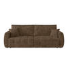 SCHLAFSOFA Webstoff Mokka  - Schwarz/Mokka, Modern, Holz/Textil (245/74-90/104cm) - MID.YOU