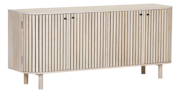 SIDEBOARD  in 160/70/47 cm  - Eichefarben/Schwarz, Design, Holz (160/70/47cm) - Landscape