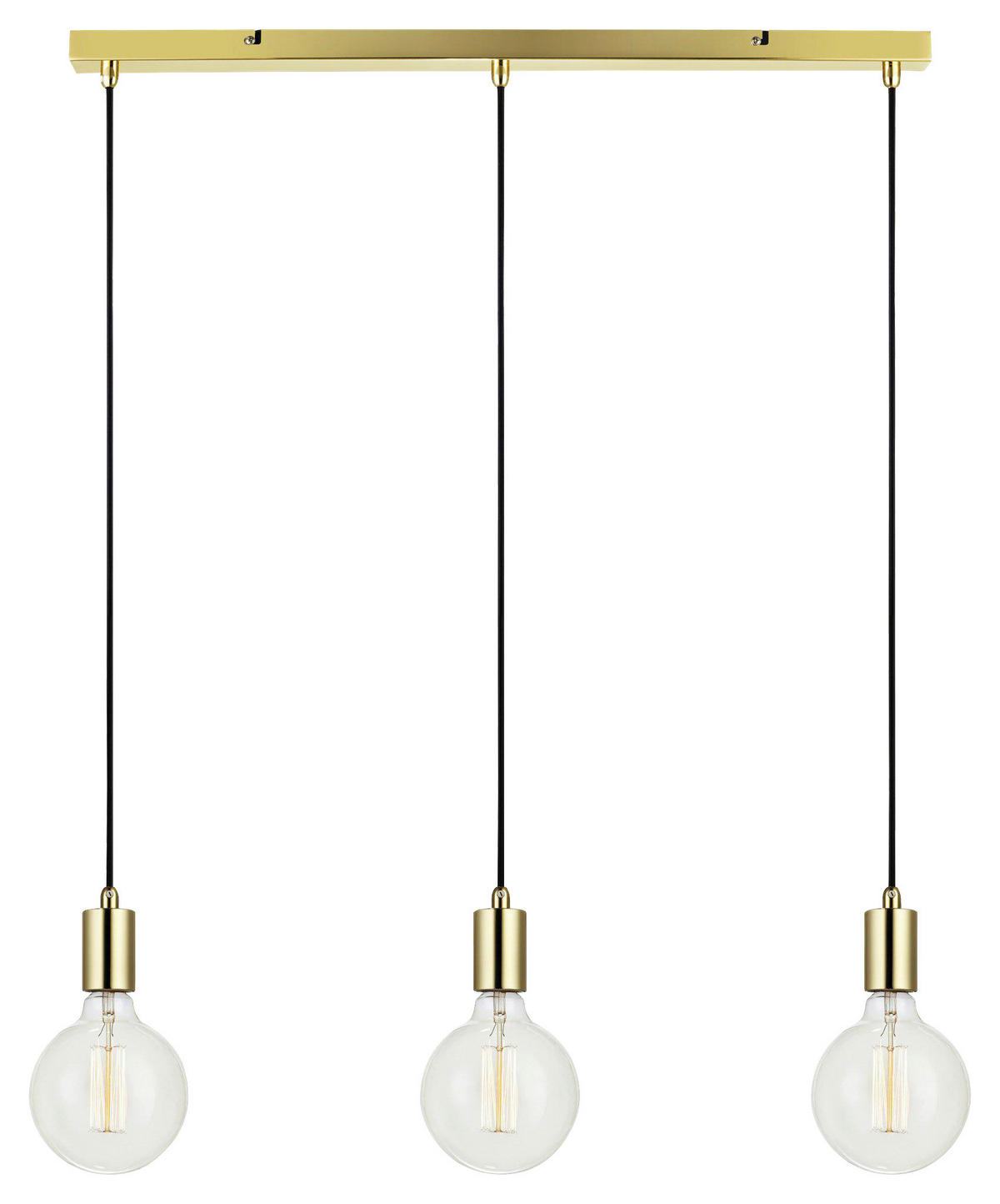 HÄNGELEUCHTE Skandinavisch, Modern 4,5/160 cm  - Messingfarben, Basics, Metall (4,5/160cm) - Markslöjd