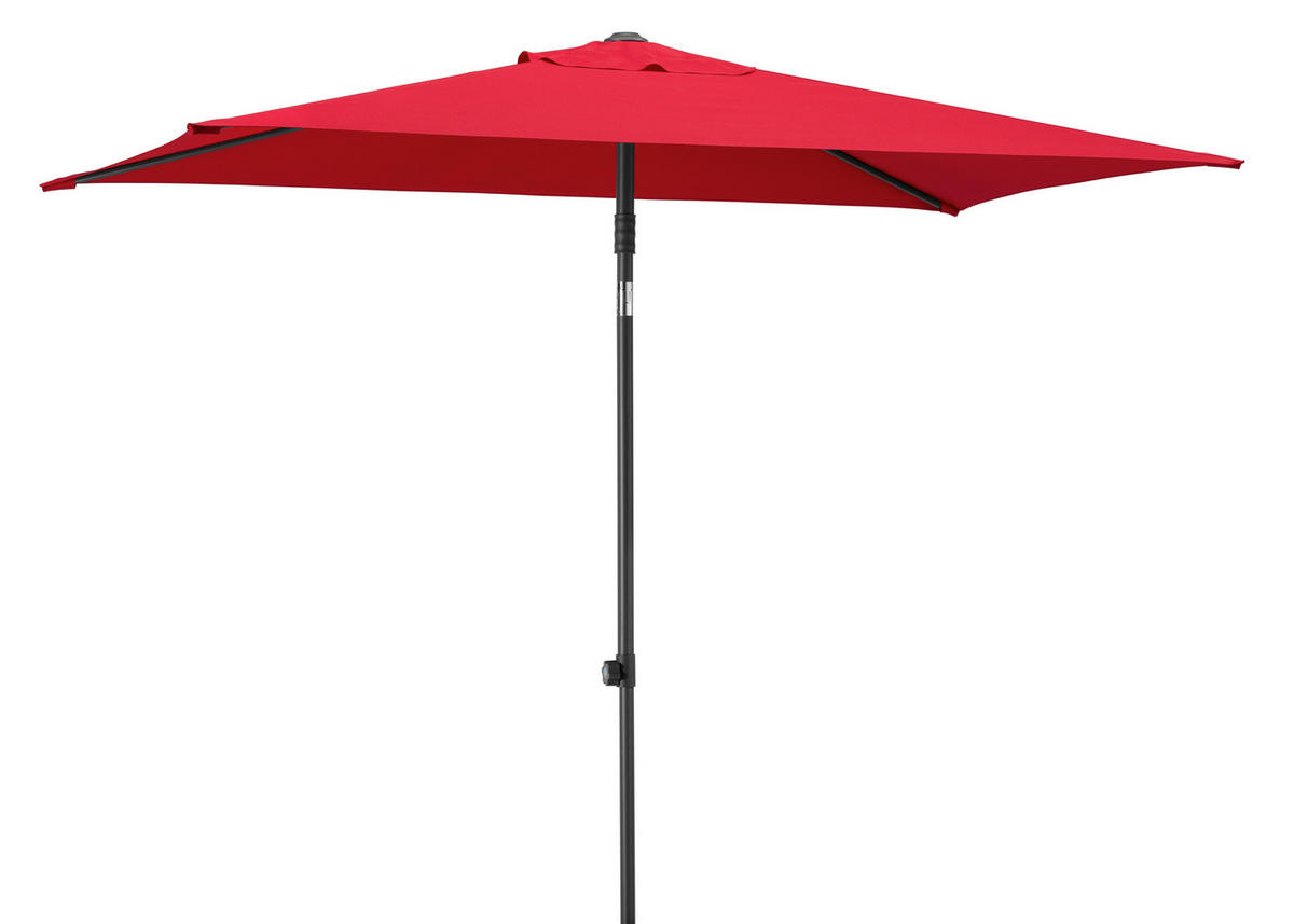SONNENSCHIRM   - Anthrazit/Rot, Basics, Textil/Metall (140/250/240cm) - Schneider