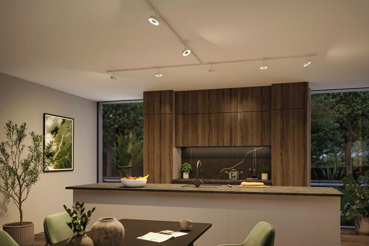 SCHIENENSYSTEM-STRAHLER URail 10/13,5 cm  - Weiß, Basics, Kunststoff (10/13,5cm) - Paulmann