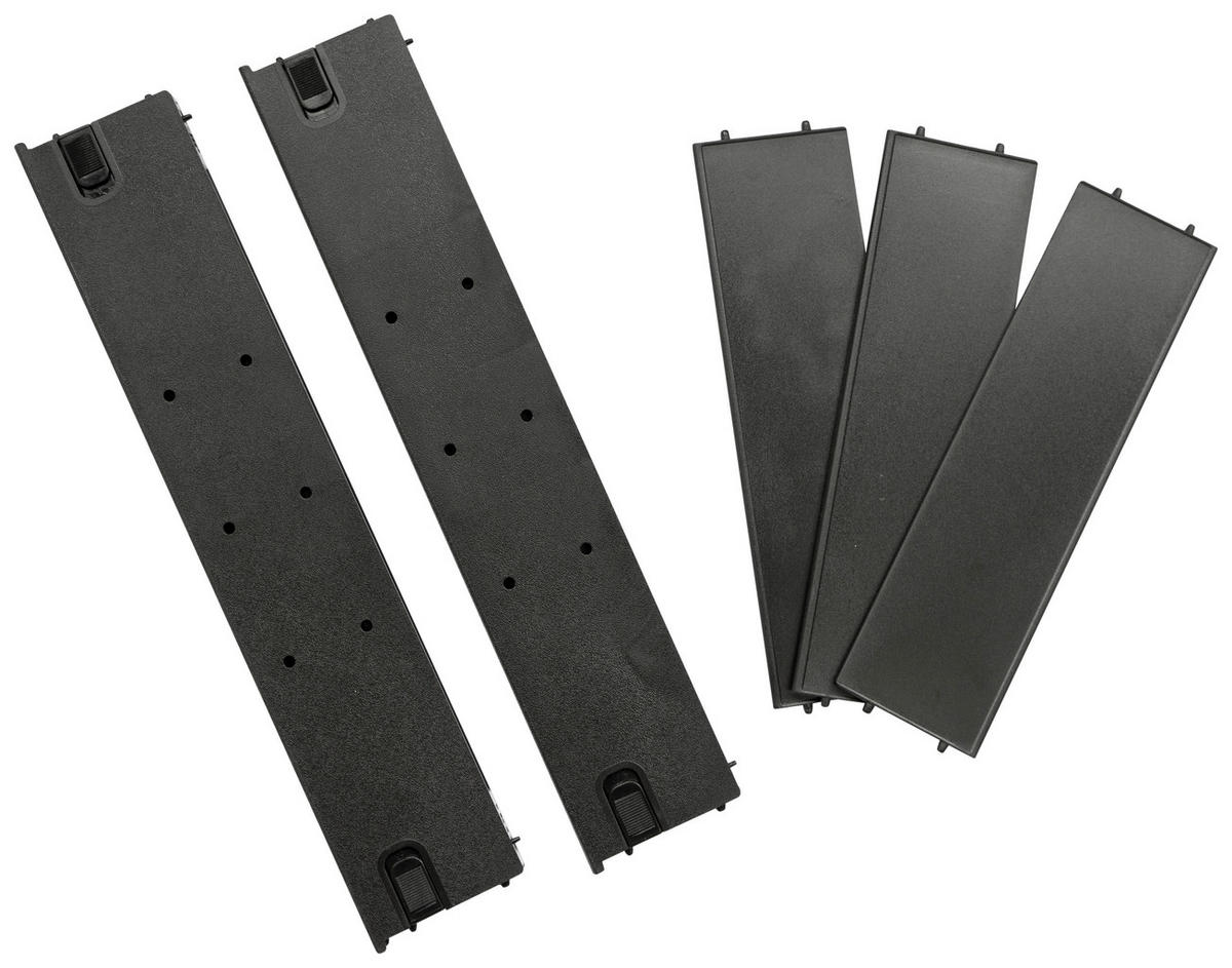 SCHUBKASTENEINSATZ Metall Schwarz  - Schwarz, KONVENTIONELL, Metall - Moderano