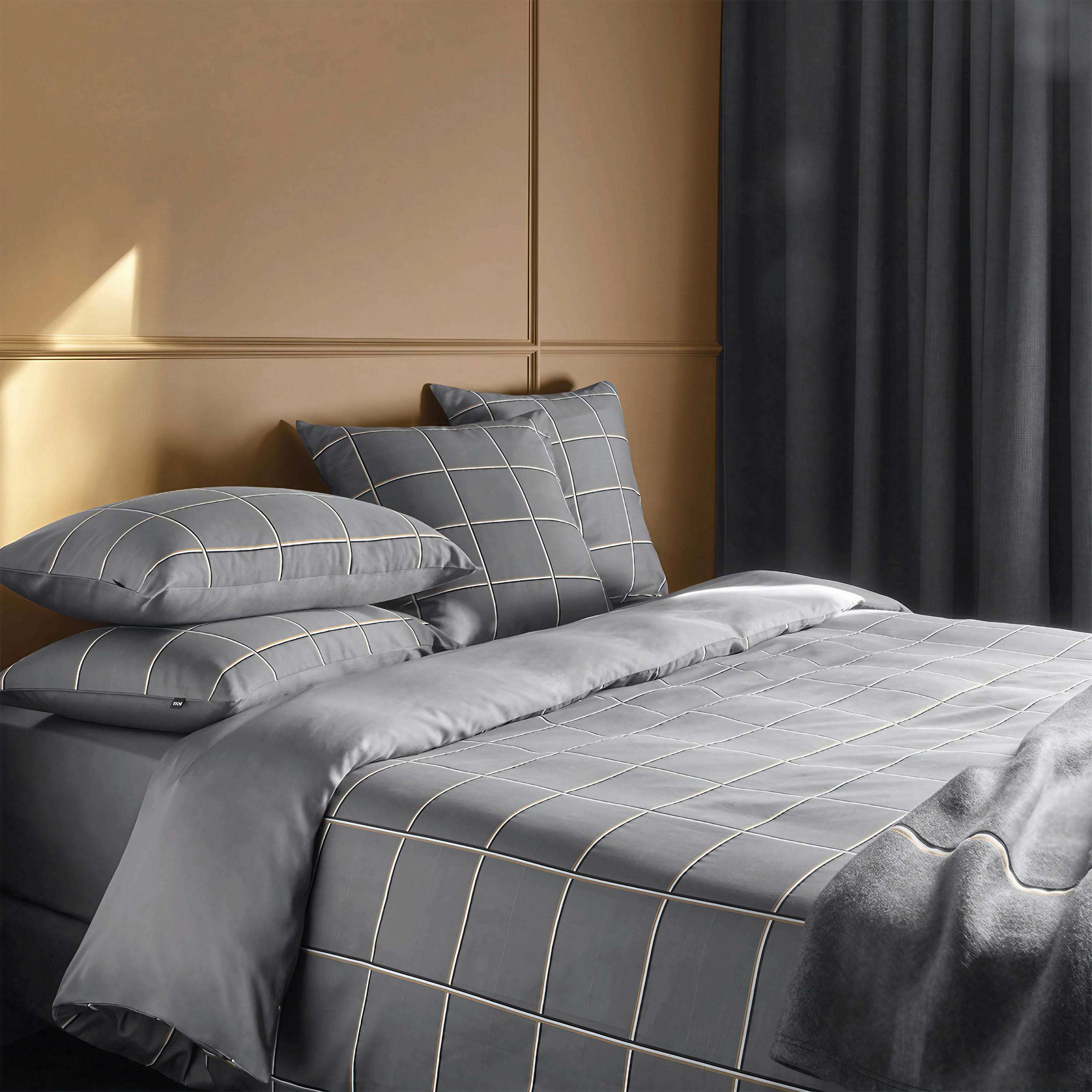 BETTWÄSCHE 140/200 cm  - Grau, Basics, Textil (140/200cm) - Hugo Boss