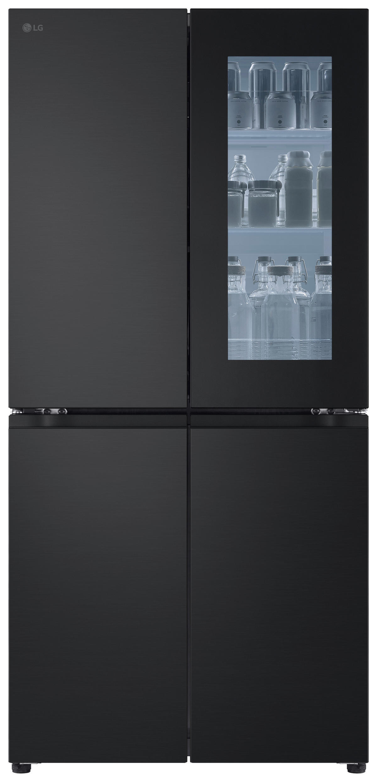 MULTI-DOOR 83.5/178.7/73 cm GMV860EPDE  - Schwarz, Trend, Glas/Kunststoff (83.5/178.7/73cm) - LG