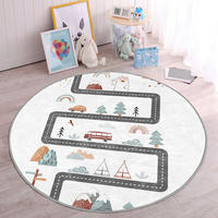 KINDERTEPPICH 150/150 cm Multicolor rund  - Multicolor, Basics, Textil (150/150cm)