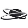 LED-DECKENLEUCHTE  58/9 cm    - Schwarz, Konventionell, Metall (58/9cm)