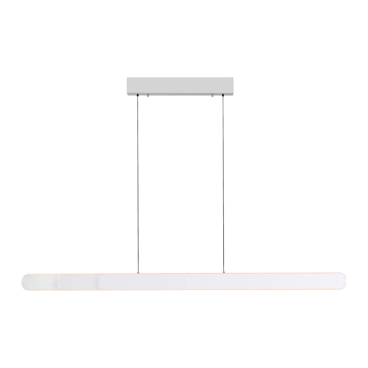 LED-PENDELLEUCHTE 160/5,5/180 cm  - Weiß, Design, Kunststoff/Metall (160/5,5/180cm) - Schöner Wohnen