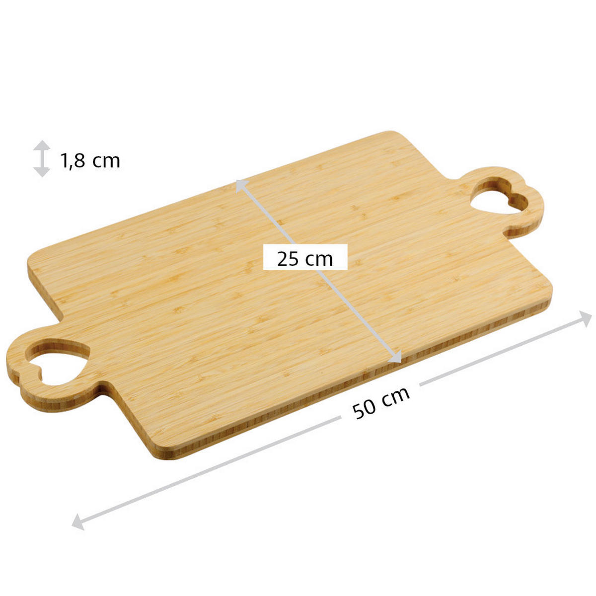 SCHNEIDEBRETT Naturmaterialien  - Naturfarben, Basics, Naturmaterialien (50/25/1,8cm) - Kesper