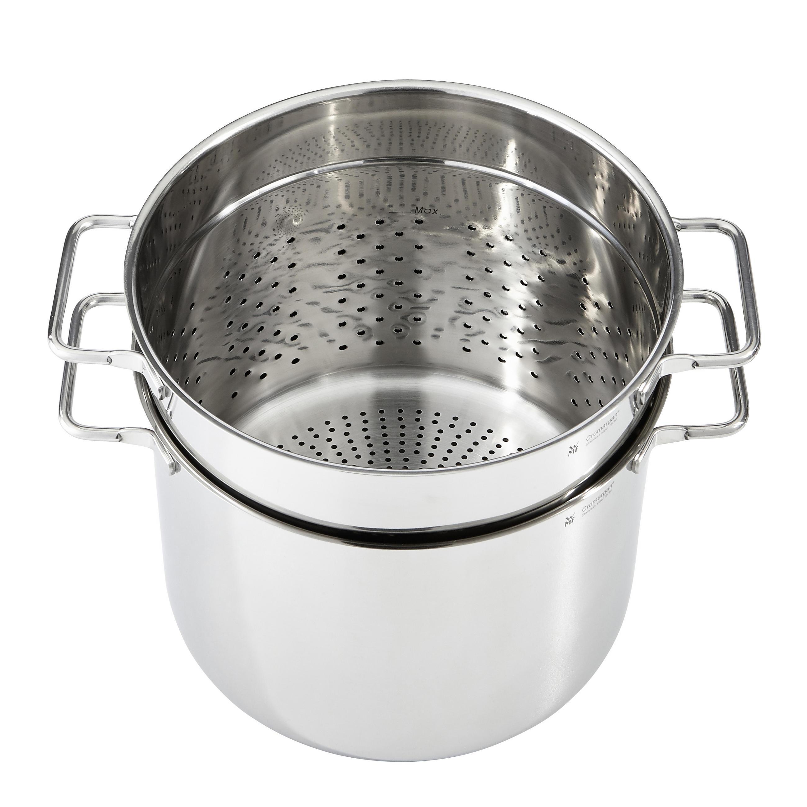 PASTATOPF 7,0 L  - Klar/Edelstahlfarben, Basics, Glas/Metall (24cm) - WMF