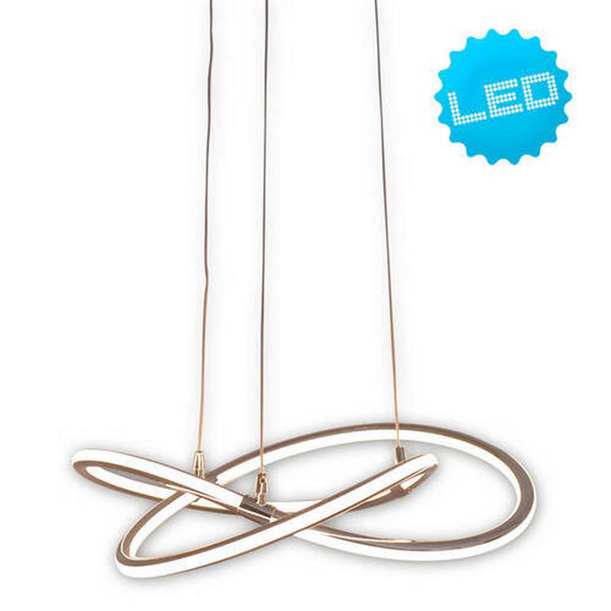 LED-HÄNGELEUCHTE 45/120 cm   - Chromfarben, Design, Kunststoff/Metall (45/120cm) - Näve