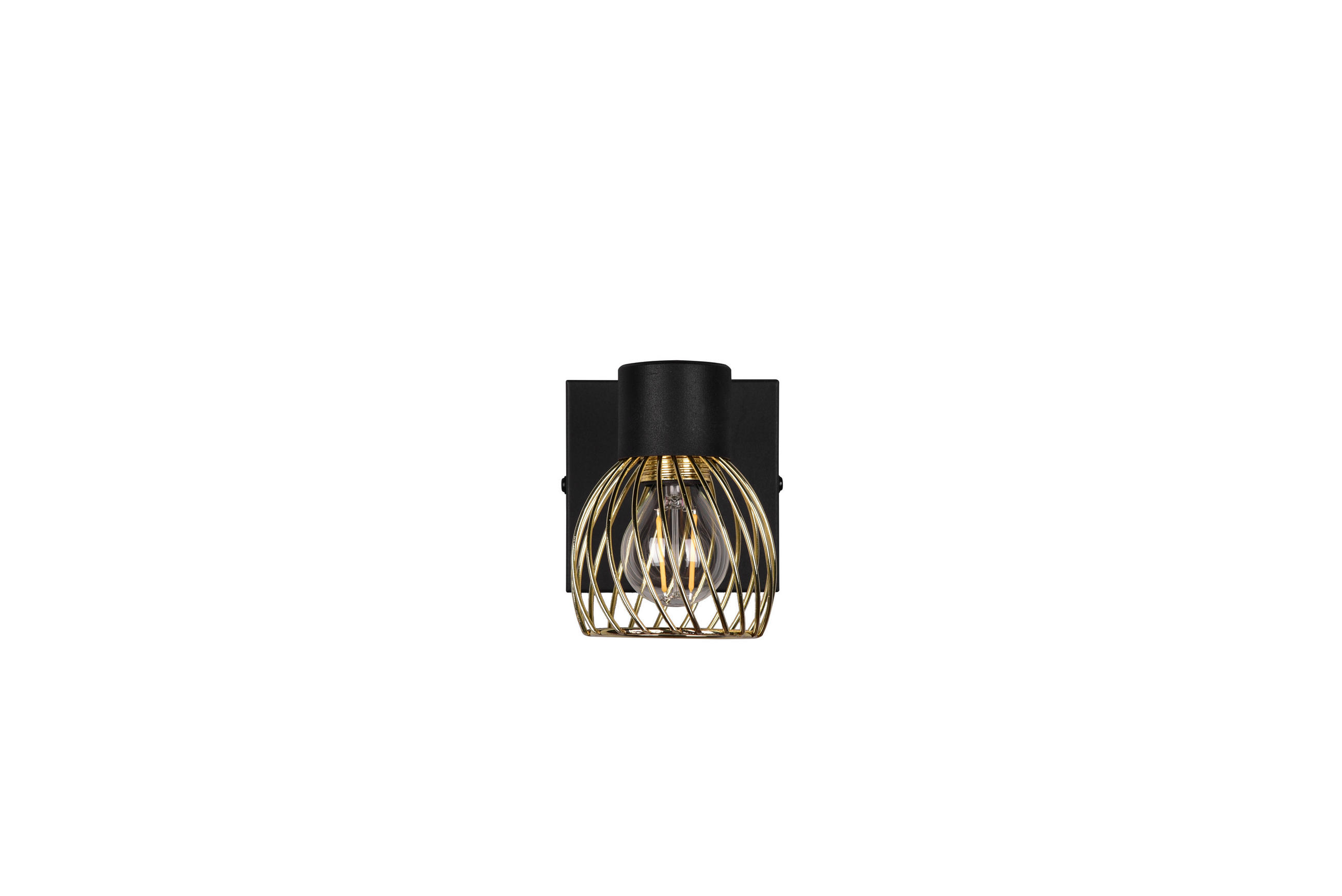 XXXLutz Strahler Ardon Gold, Schwarz 16 cm