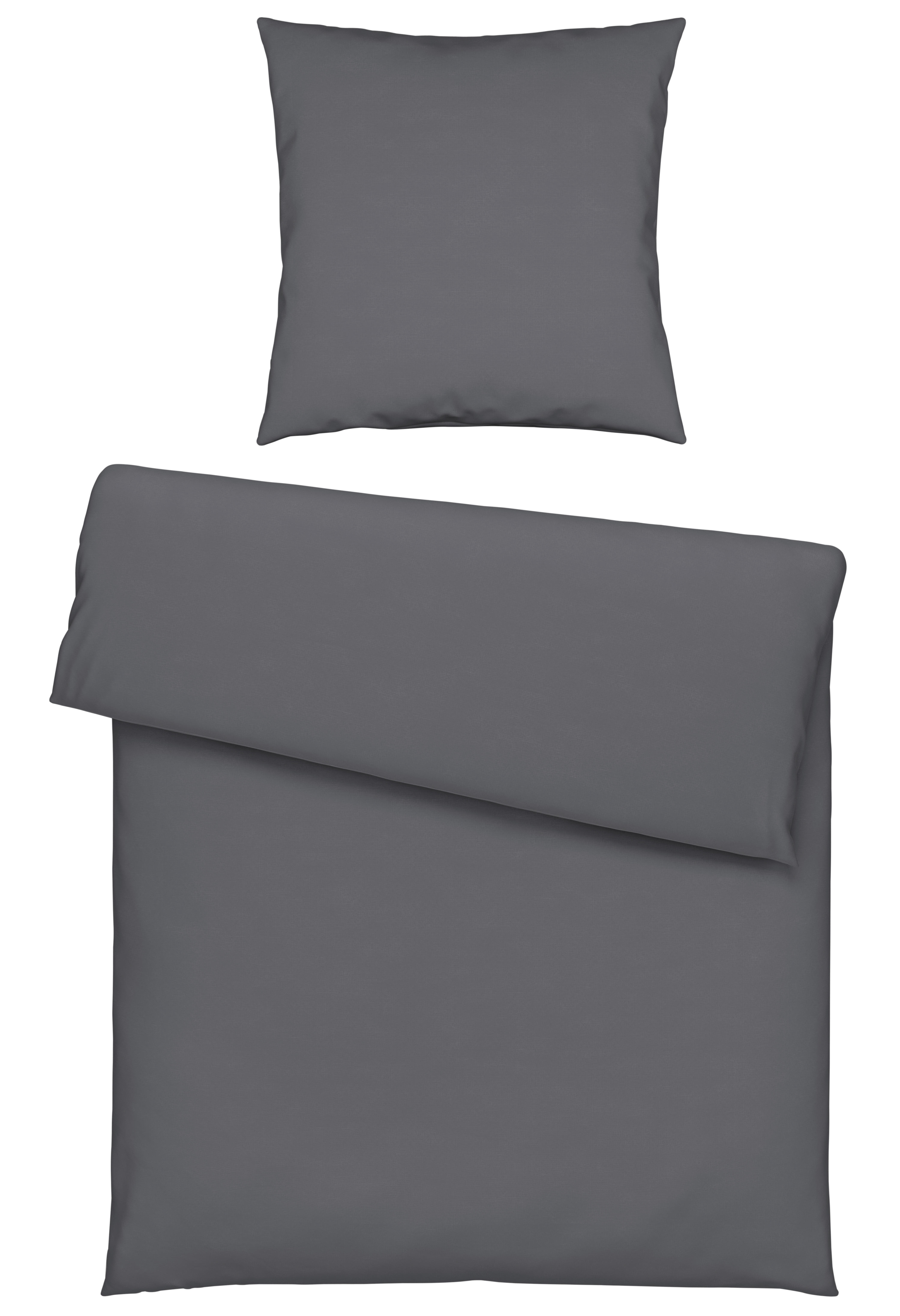 POSTELJINA 135/200 cm  - antracit, Konvencionalno, tekstil (135/200cm) - Novel