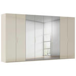 DREHTÜRENSCHRANK 400/223/61 cm,  in Champagner, 8-türig  - Champagner, Basics, Glas/Holzwerkstoff (400/223/61cm) - Novel