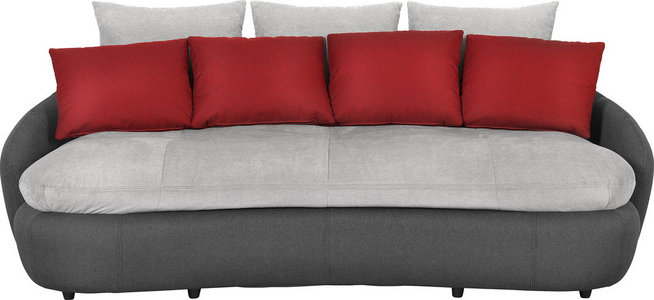 Megasofa In Textil Grau Rot Schwarz Online Kaufen Xxxlutz