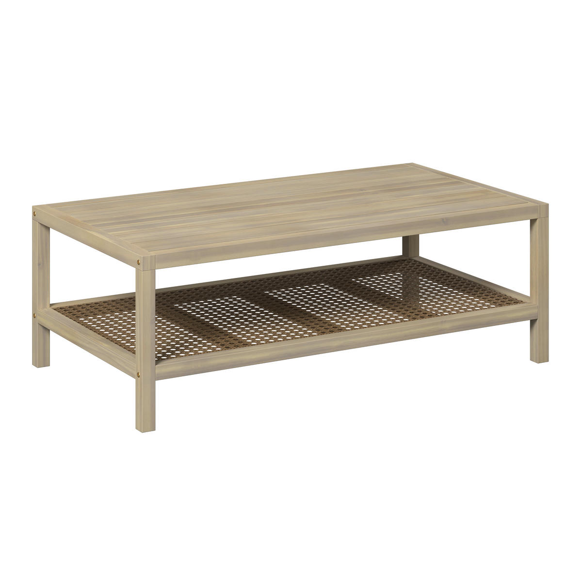 TERASOVÁ SEDACIA SÚPRAVA drevo, plast - farba akácie, Natur, drevo/plast (100/35/55cm) - Ambia Garden