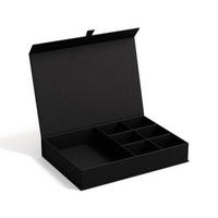 ÉKSZERTARTÓ DOBOZ - fekete, Basics, karton/papír (19/26.5/5cm)