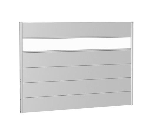 SICHTSCHUTZ - Silberfarben, Basics, Kunststoff/Metall (194/137/4,4cm) - Biohort