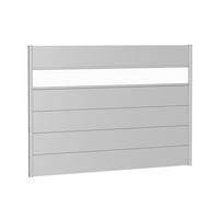 SICHTSCHUTZ - Silberfarben, Basics, Kunststoff/Metall (194/137/4,4cm) - Biohort