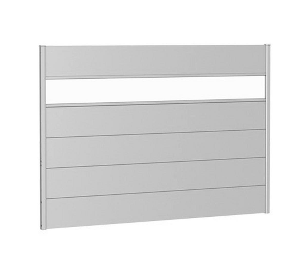SICHTSCHUTZ - Silberfarben, Basics, Kunststoff/Metall (194/137/4,4cm) - Biohort