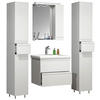 BADEZIMMER 5-teilig  in 120 cm  - Weiß, MODERN, Glas/Keramik (120cm) - MID.YOU