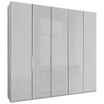 DREHTÜRENSCHRANK  in Weiß  - Chromfarben/Weiß, KONVENTIONELL, Glas/Holzwerkstoff (250/216/58cm) - Dieter Knoll