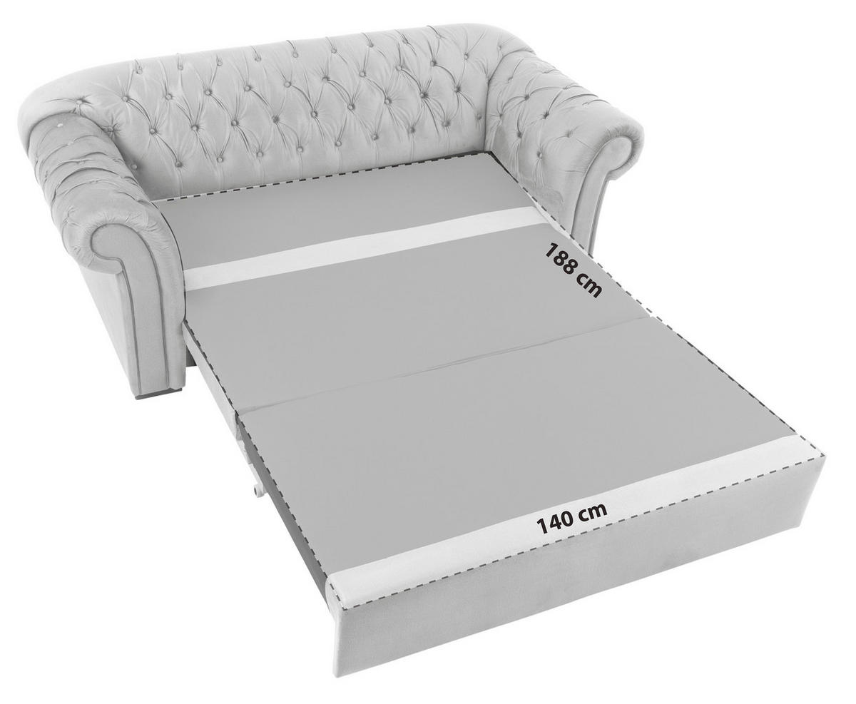 SCHLAFSOFA in Textil Grau  - Schwarz/Grau, Design, Holz/Textil (213/86/99cm) - MID.YOU