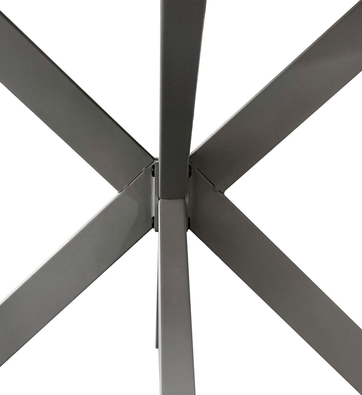 ESSTISCH in Metall, Holzwerkstoff 120/120/75 cm   - Grau, Modern, Holzwerkstoff/Metall (120/120/75cm) - MID.YOU