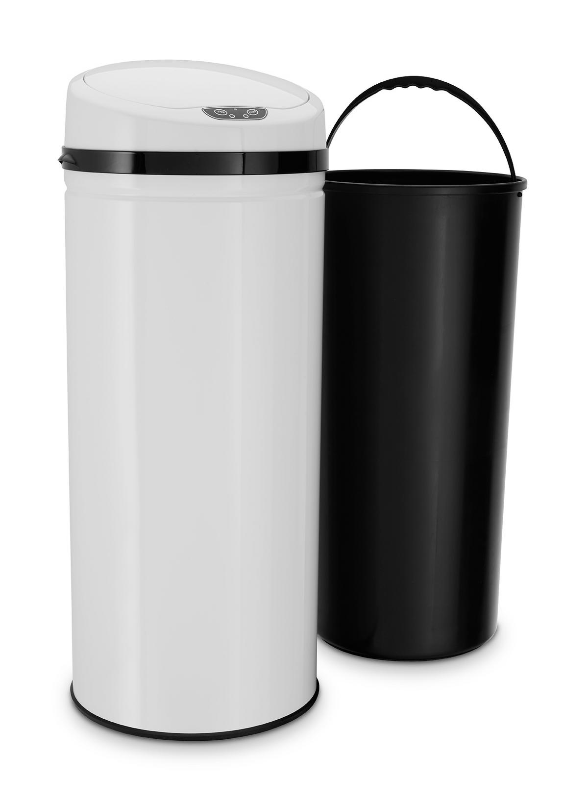 ODPADKOVÝ KÔŠ  42 l - čierna/biela, Trend, kov/plast (31/31/79,5cm) - Echtwerk