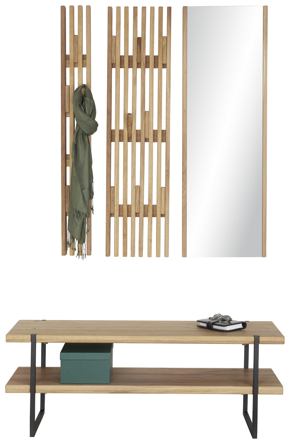 VEŠIAKOVÝ PANEL, dub, 30/120/5,5 cm - Natur, drevo (30/120/5,5cm) - Linea Natura