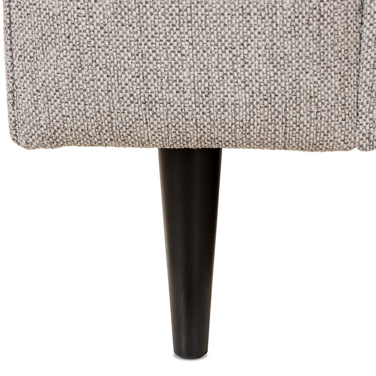2,5-SITS SOFFA i svart, greige  - greige/cognacfärgad, Basics, metall/trä (226/85/92cm) - Pure Home Comfort